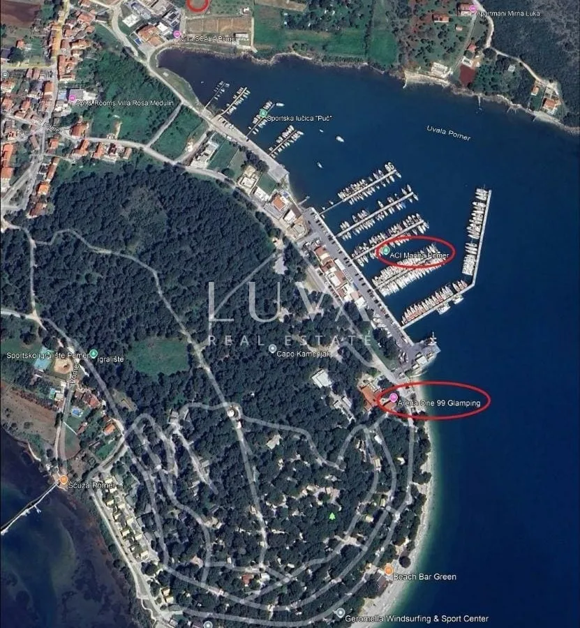 medulin, pomer, građevinsko zemljište s pogledom na more - slika 2