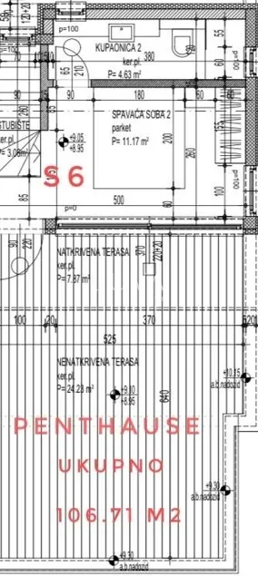 čiovo, novogradnja s pogledom na more, penthouse gz/s6 nkp 79 m2 - slika 8