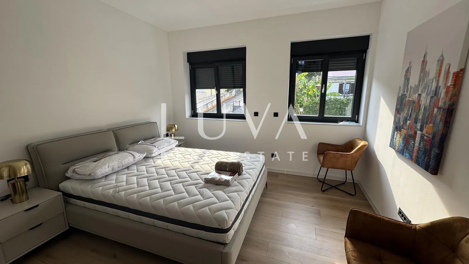 lovran, moderan stan s bazenom i pogledom na more za najam, 90 m2 - slika 9