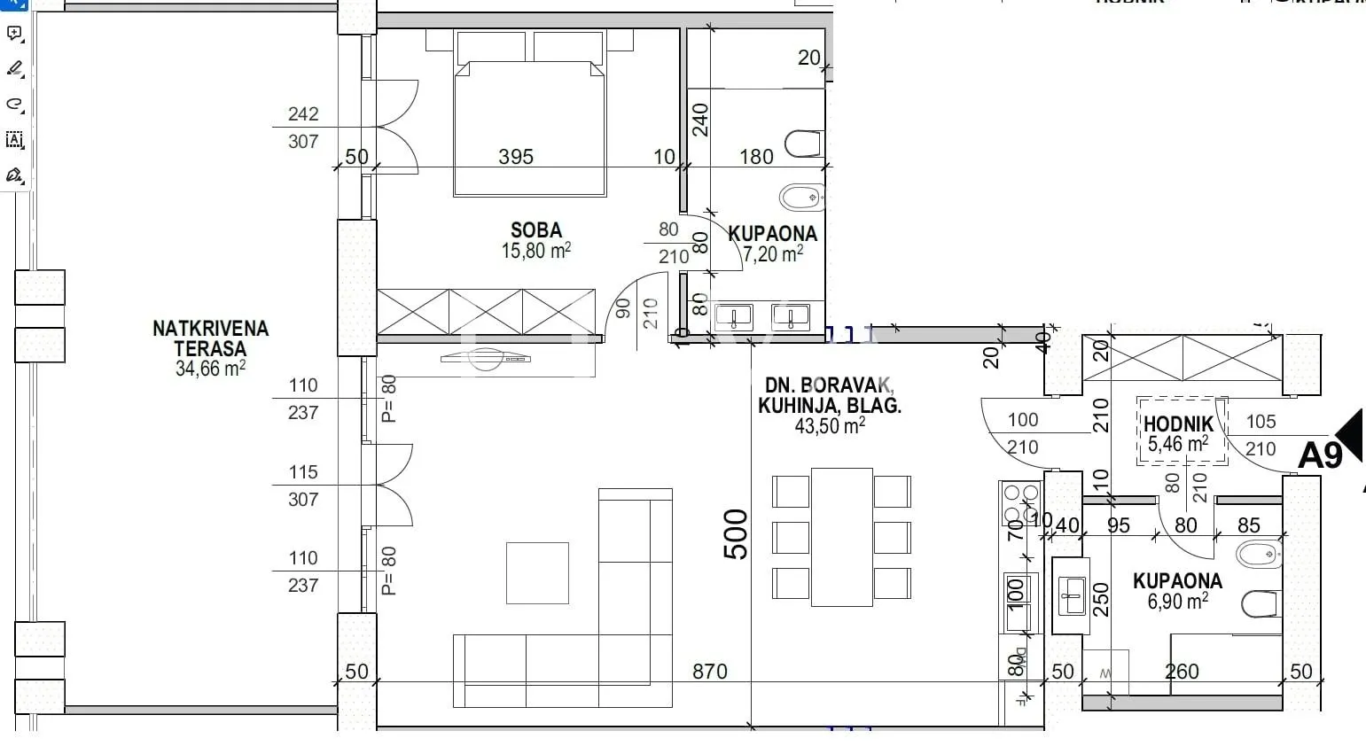 opatija, strogi centar, luksuzan stan nkp 88 m2 na prodaju - slika 17