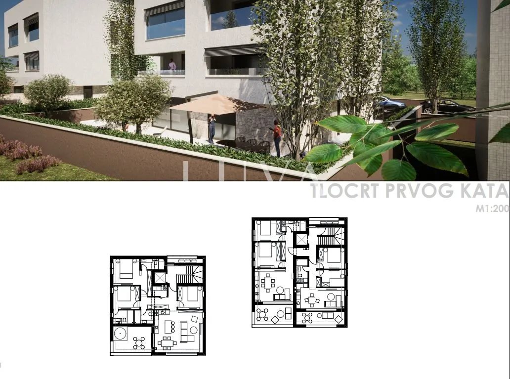 zadar, kožino, građ. zemljište 1582m2 s dozvolama, 100m od mora - slika 3