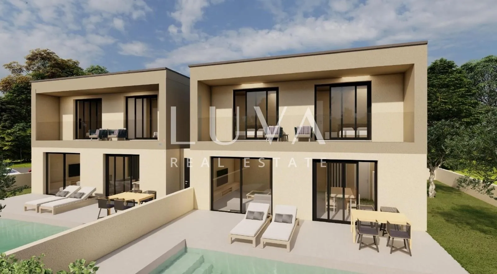 istra, poreč, moderna kuća u izgradnji s pogledom na more , 100 m2 - slika 3