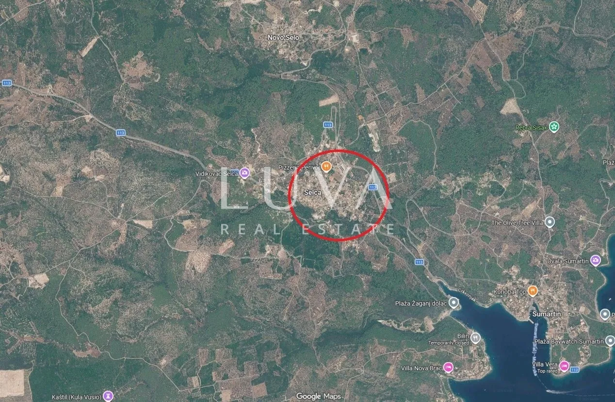 brač, selca, atraktivno građevinsko zemljište 1381 m2 na prodaju - slika 5