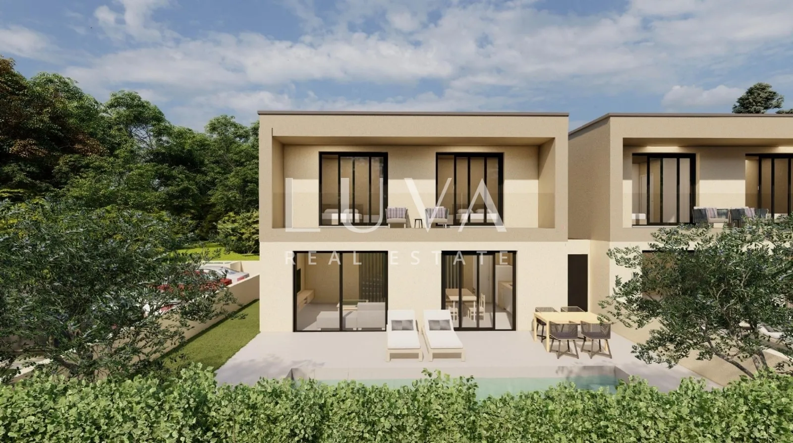 istra, poreč, moderna kuća u izgradnji s pogledom na more , 100 m2 - slika 4