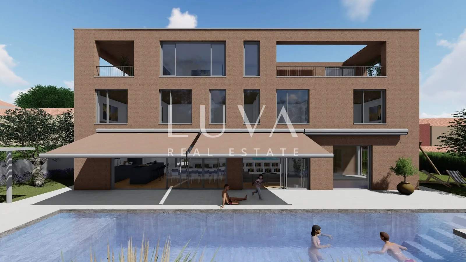 istra, poreč, moderna kuća s bazenom i kino salom, 398,10 m² nkp - slika 3