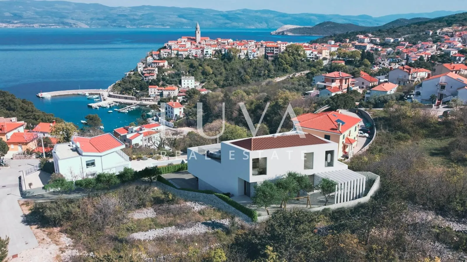 vrbnik, krk: zemljište s gotovim projektom gradnje luksuzne vile na prodaju - slika 37