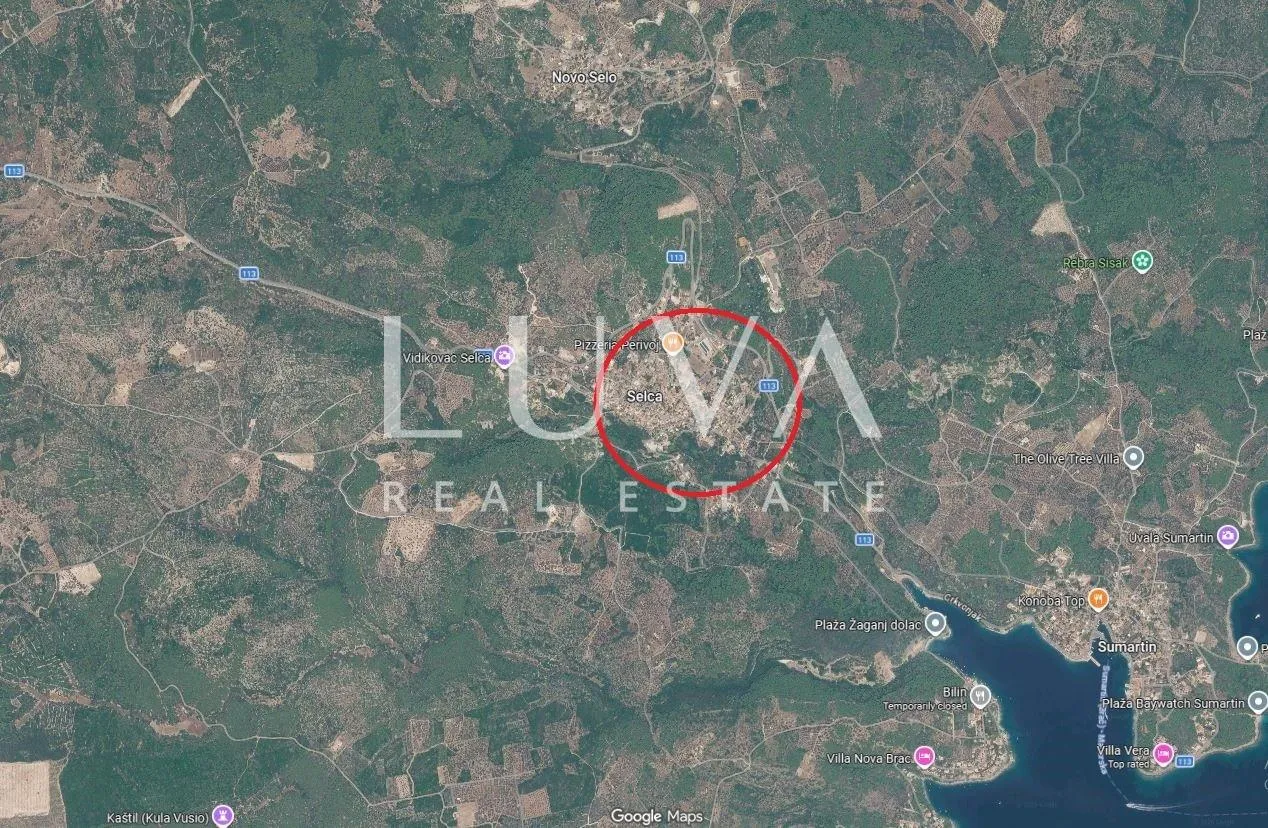 brač, selca, atraktivno građevinsko zemljište 1381 m2 na prodaju - slika 5