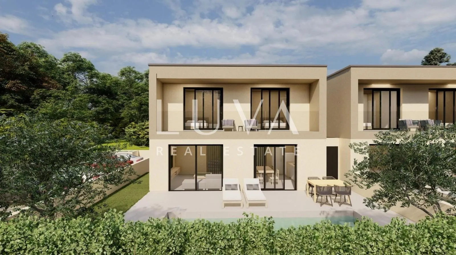 istra, poreč, moderna kuća u izgradnji s pogledom na more , 100 m2 - slika 4