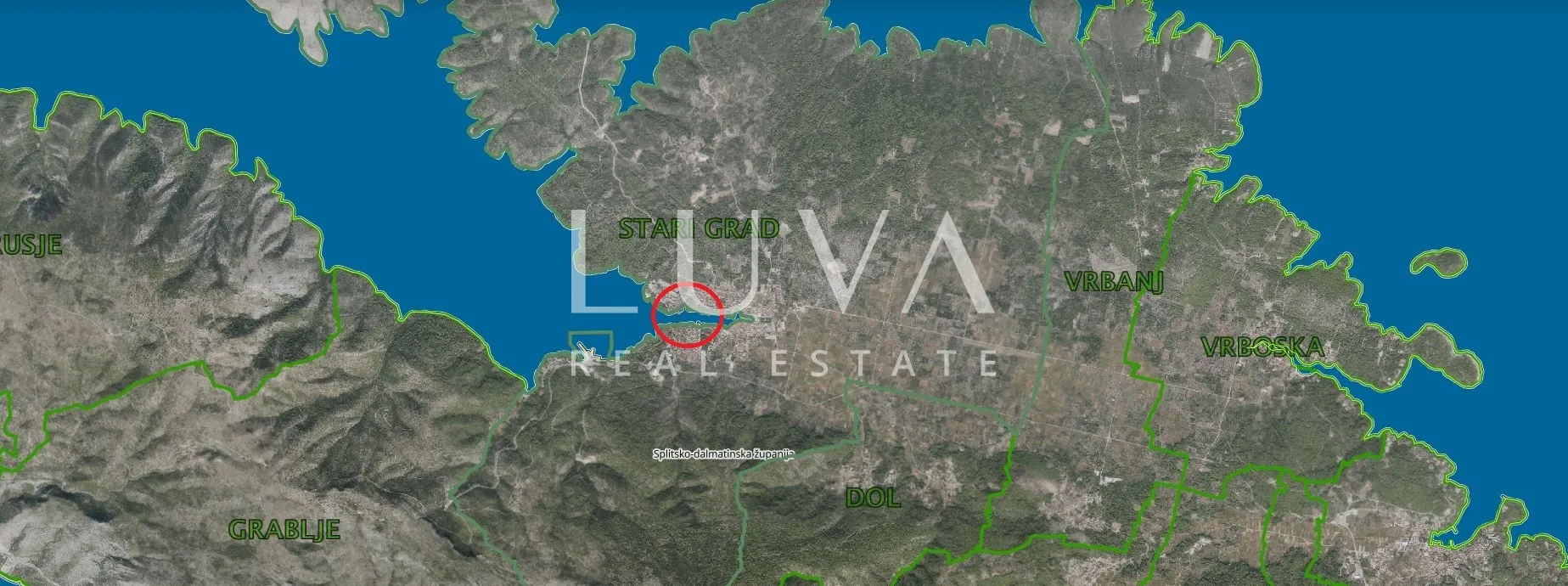 Hvar, Stari Grad, stambeno građ. zemljište uz more na prodaju