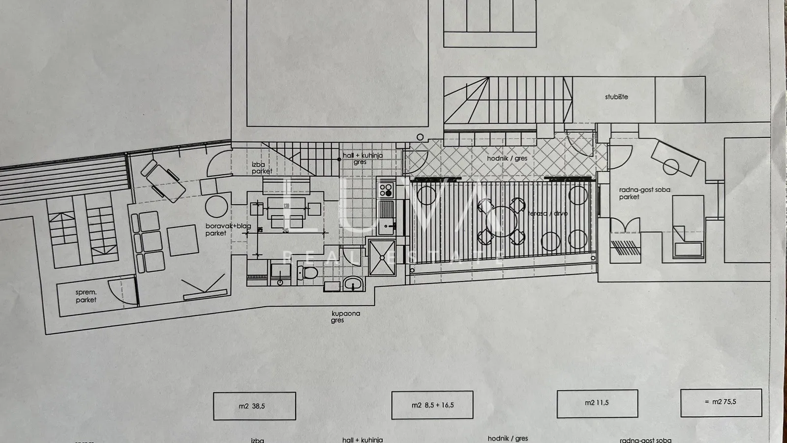 zagreb, centar, radićeva, stan 100m2 za adaptaciju - slika 4