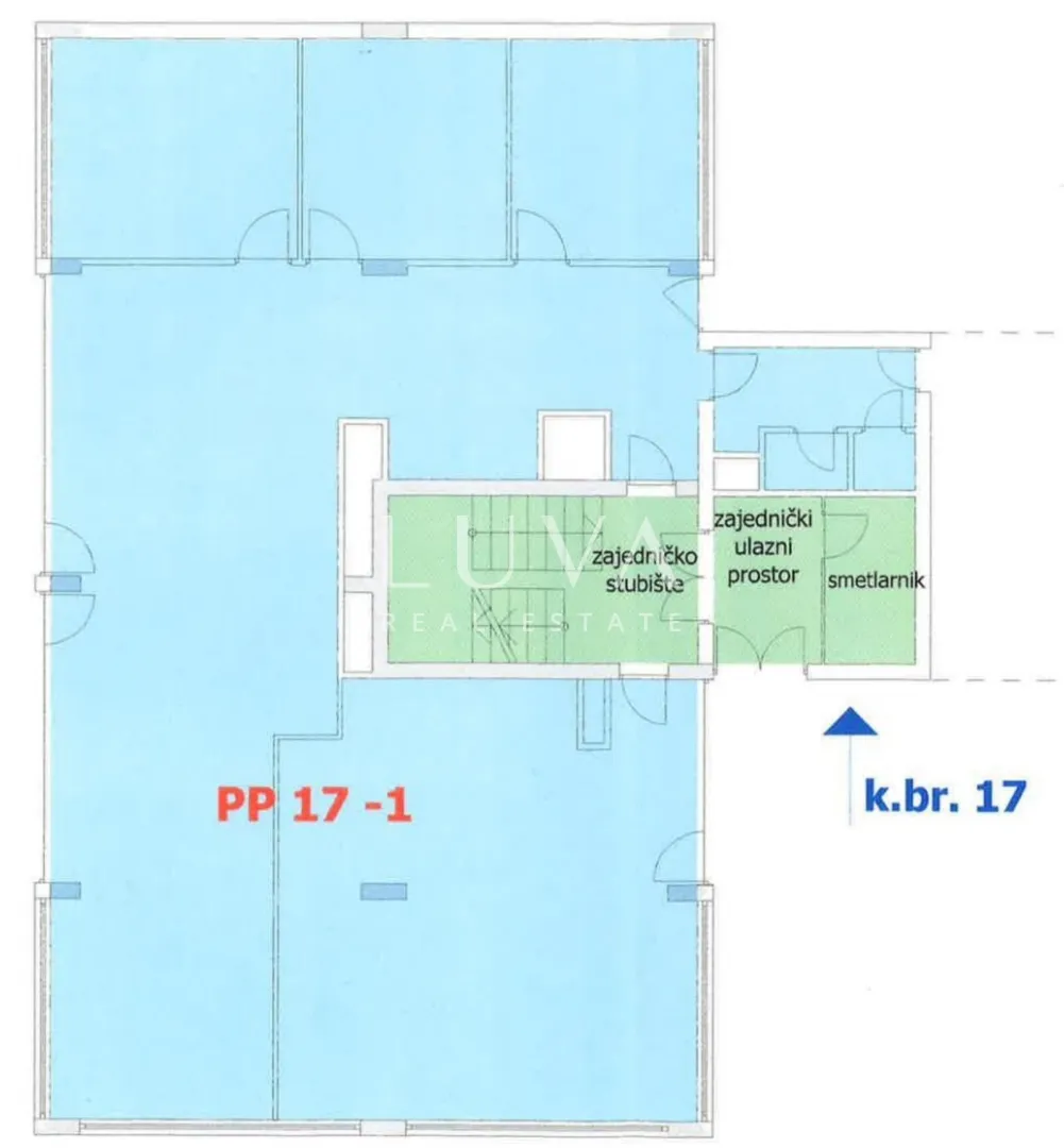 zagreb, trešnjevka, poslovni prostor 242 m2, najam - slika 1