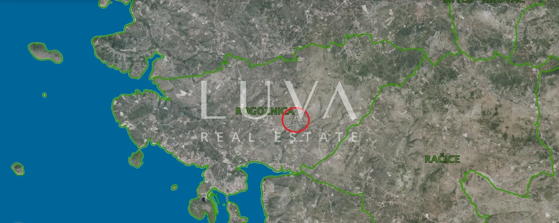 rogoznica, jarebinjak, građ. zemljište 510m2 i otvoren pogled na more - slika 1
