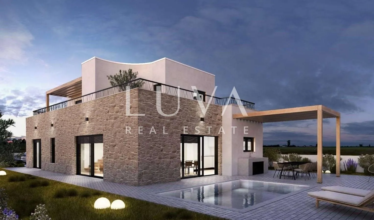 Vodice, moderna kuća s bazenom, 176 m2 za prodaju - Vodice, Vodice