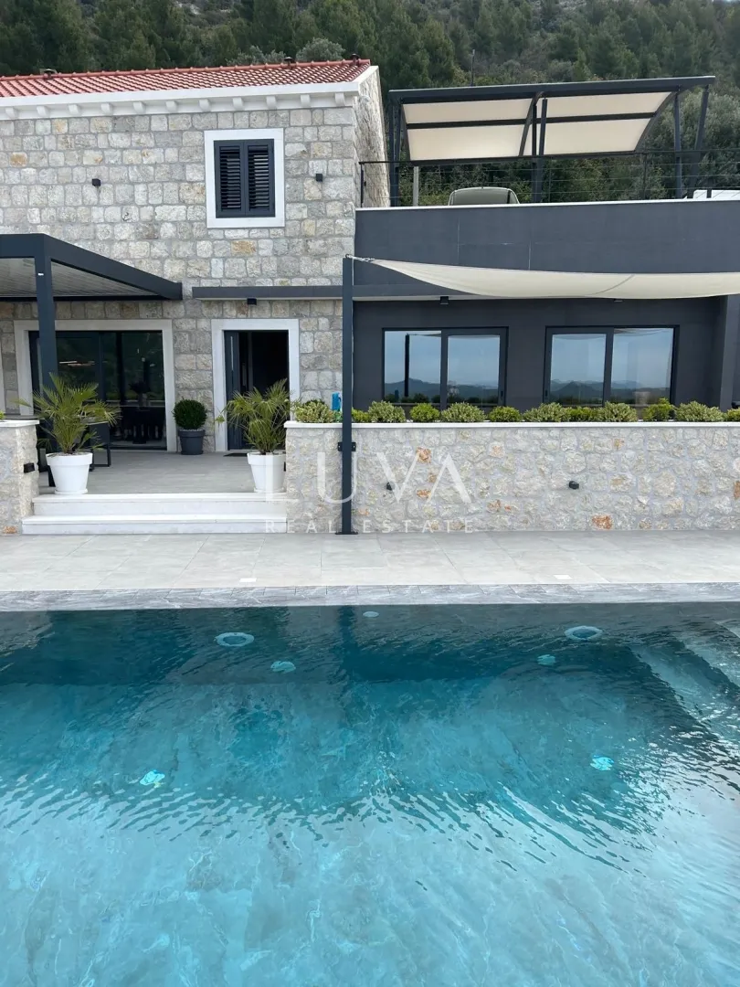 dubrovnik, brsečine, luksuzna kamena vila s bazenom i pogledom na more, 250 m² - slika 22