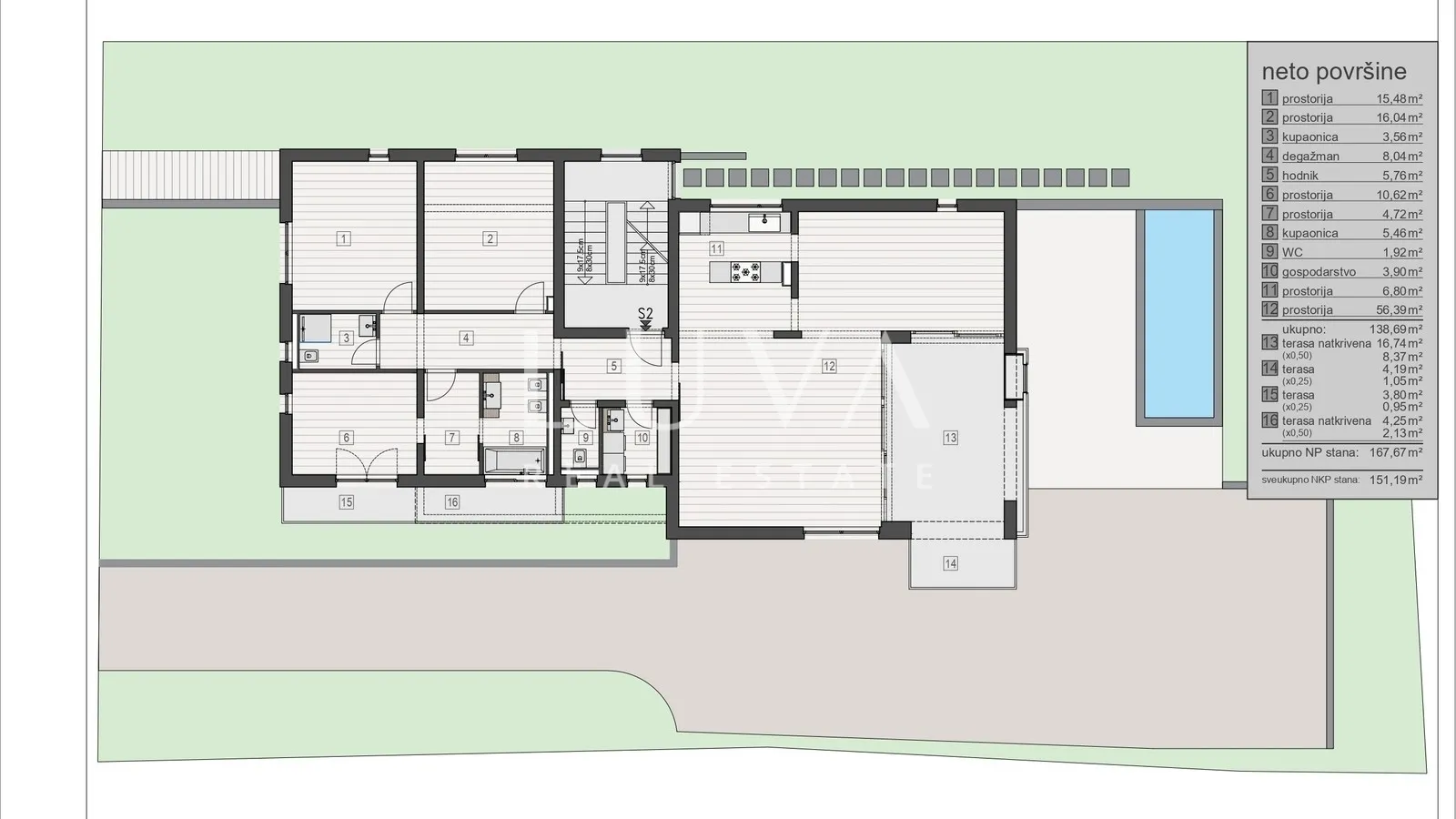 zagreb, šestinski vrh, luksuzna novogradnja stan 165m2 s2, prodaja - slika 13