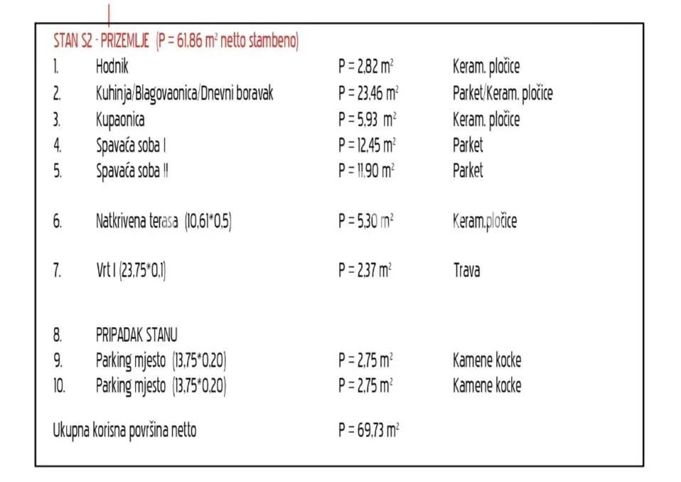 zadar, kožino, moderni stan u prizemlju s vrtom, 69.73m2 - slika 11