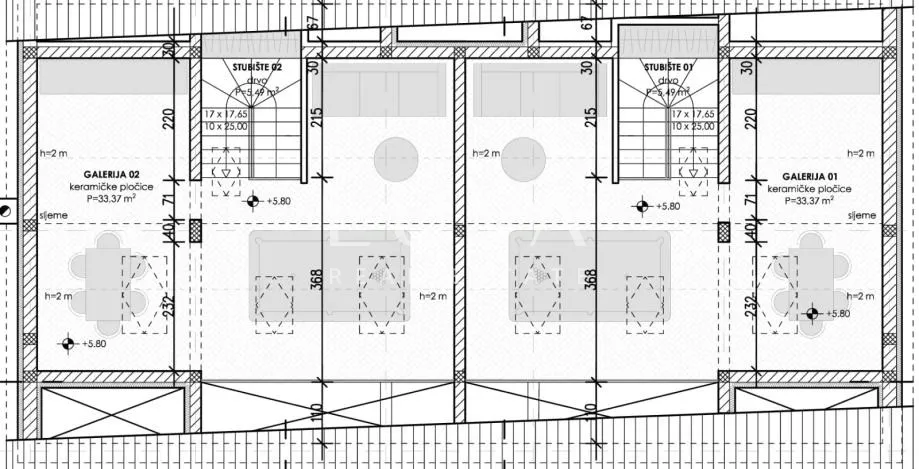 kaštel štafilić, kuća 377m2 sa stanovima na prodaju - slika 32