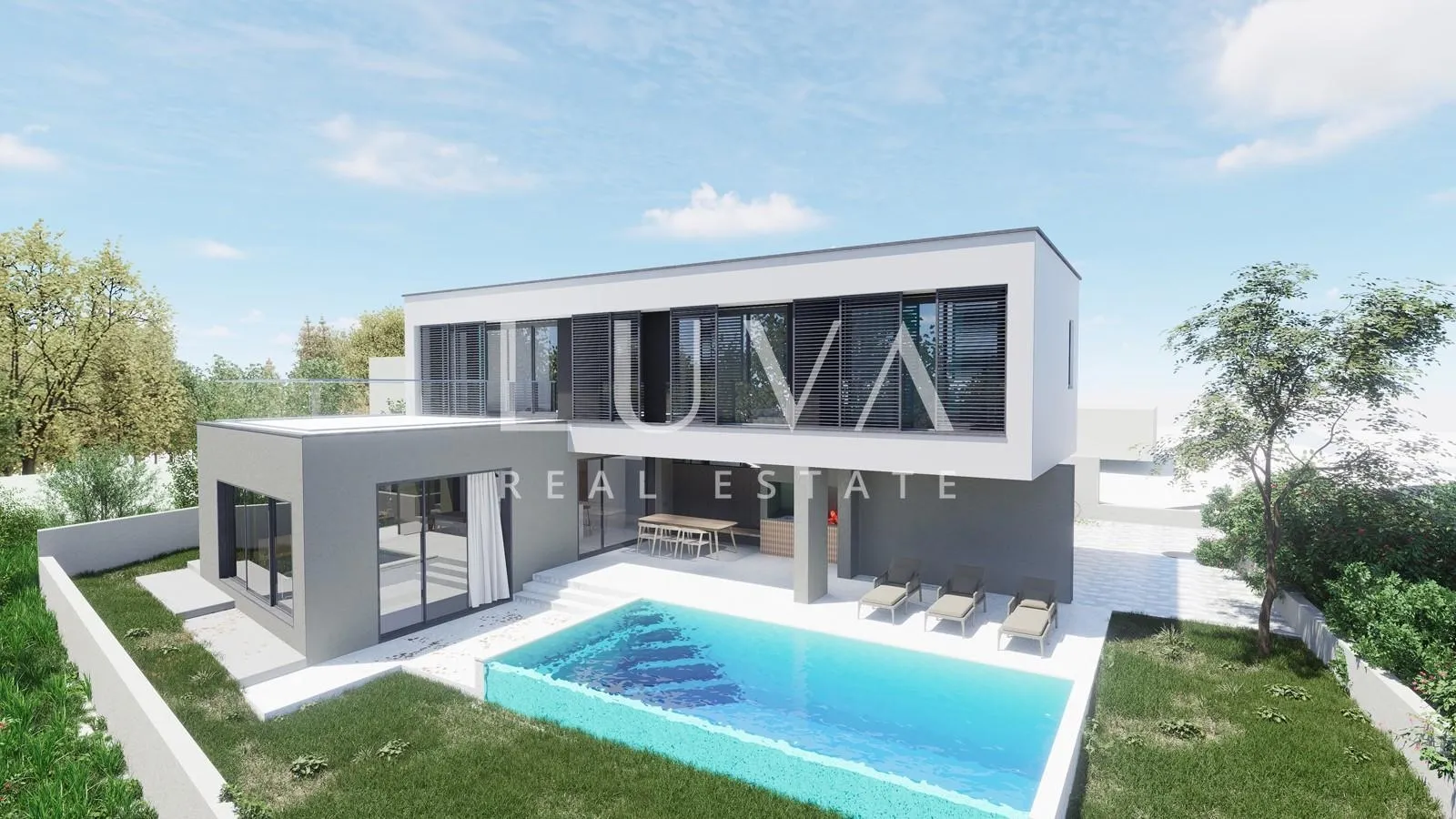 kaštel novi, rudine, moderna vila s bazenom i pogledom na more - slika 5