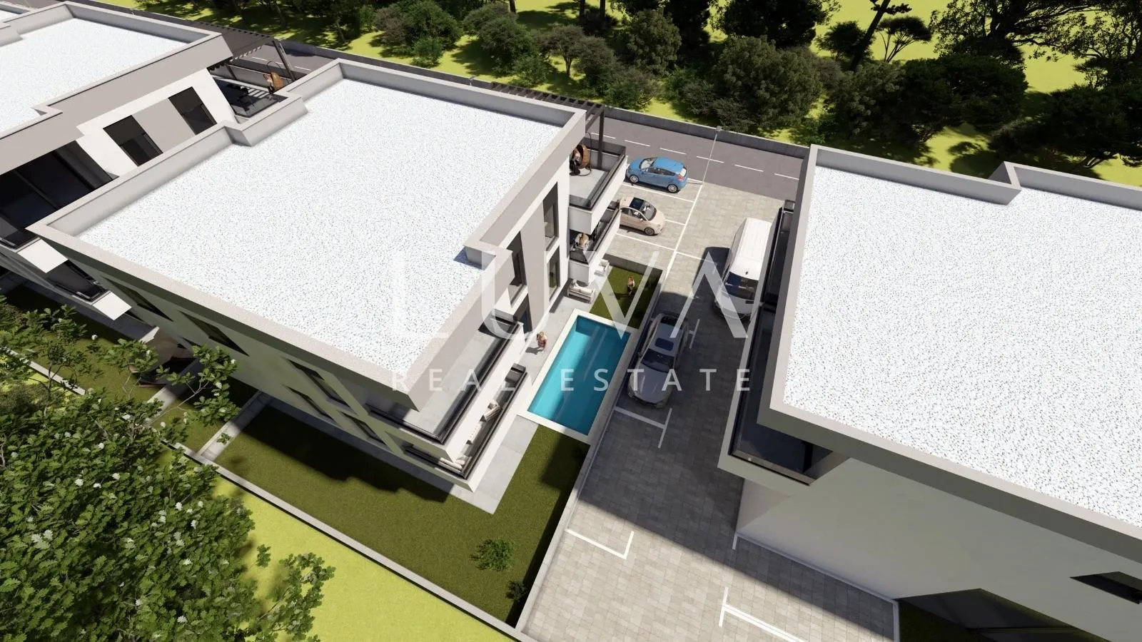 Zadar, Kožino, moderni stan u prizemlju s vrtom, 74.33m2 - Kožino, Zadar