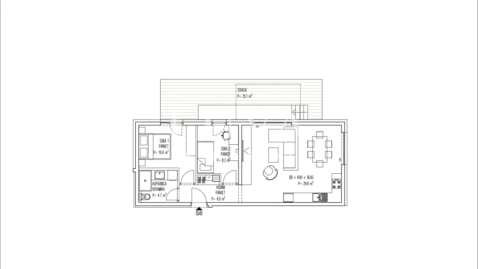 brezovica, novogradnja, 3s stan nkp 81 m2 na prodaju, s6 - slika 4