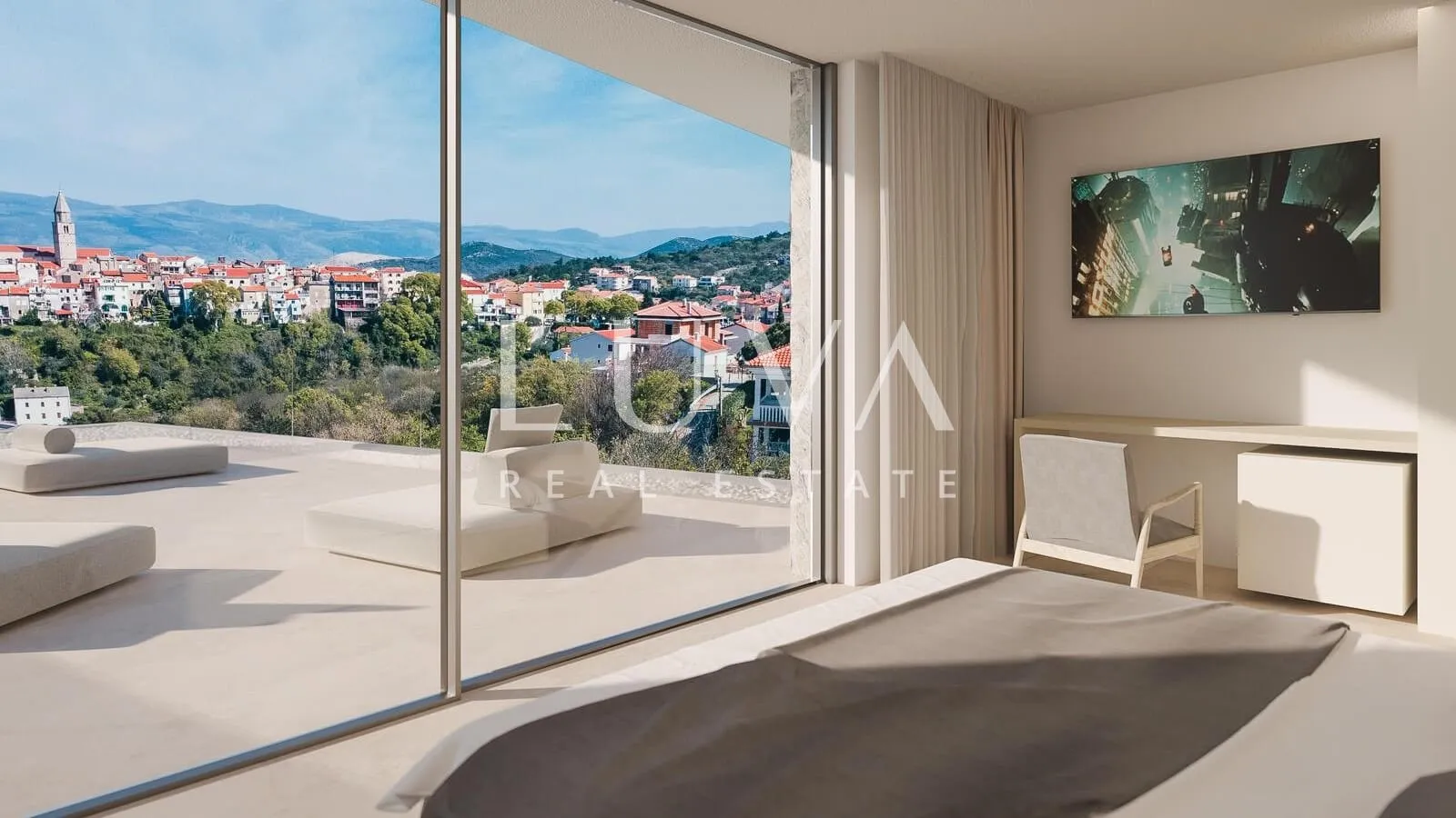 vrbnik, krk: zemljište s gotovim projektom gradnje luksuzne vile na prodaju - slika 15