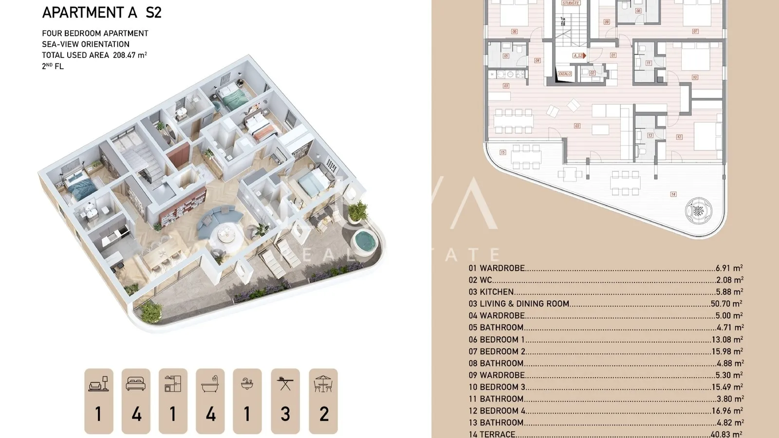 opatija, luksuzan penthouse s pogledom, zgrada a stan s2, prodaja - slika 11