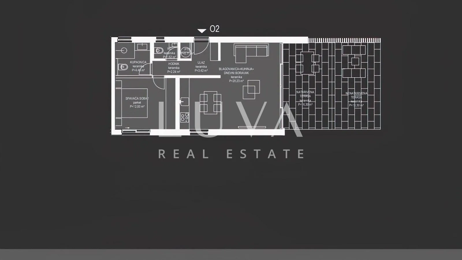 ugljan, luksuzni apartman s vrtom, prvi red do mora nkp 52,58 m2 - slika 5