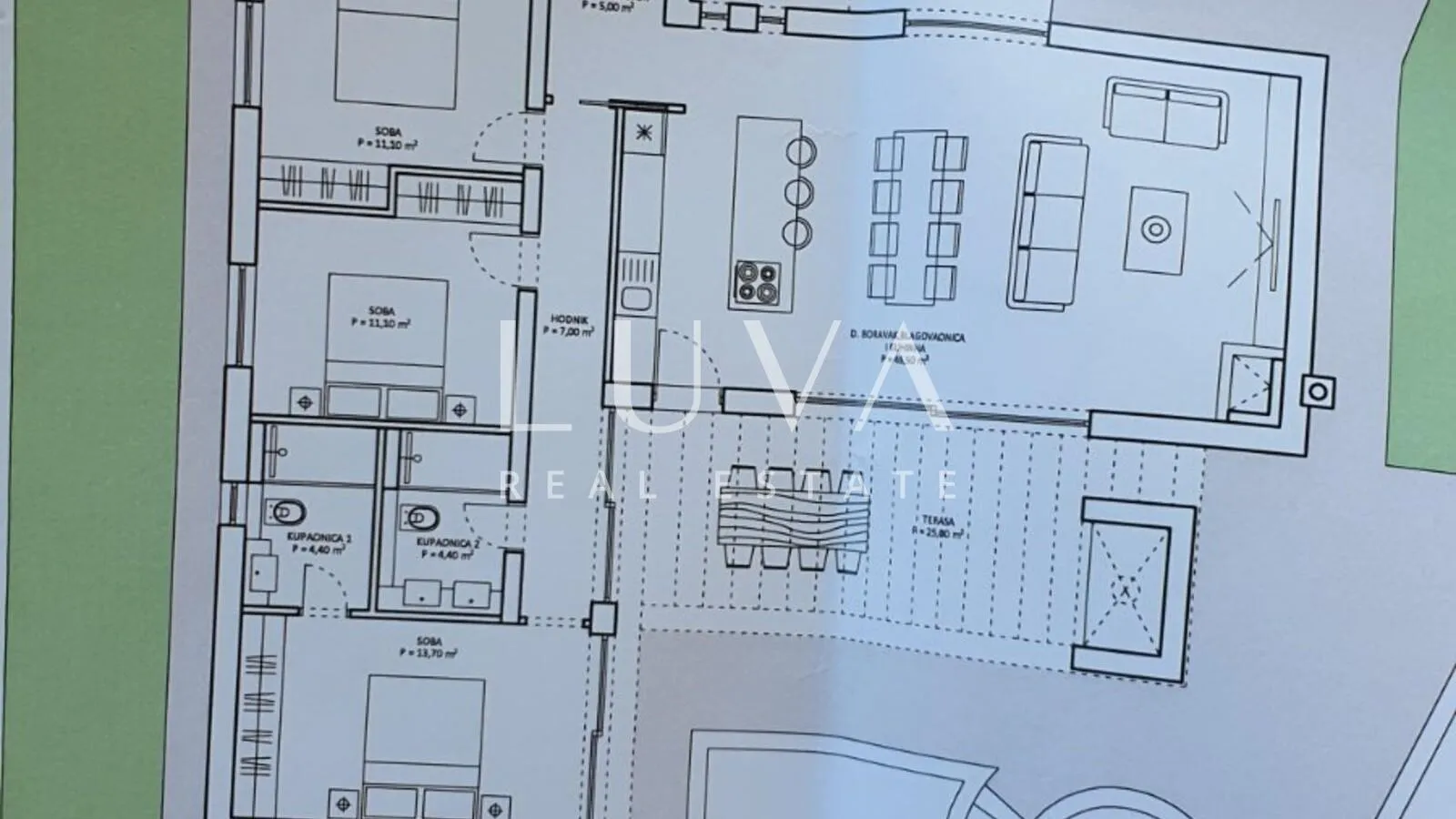 sukošan, debeljak, kuća 144 m2 s bazenom 50 m2, prodaja - slika 5