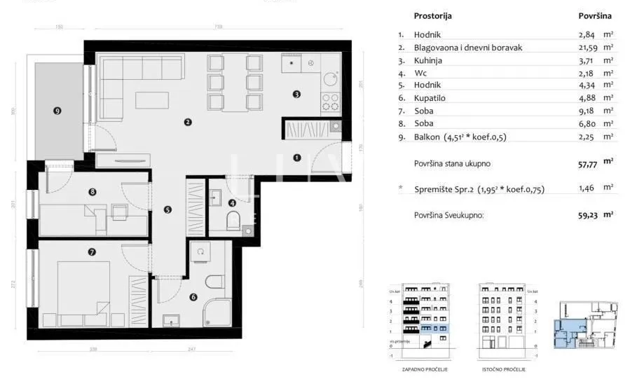 zagreb, maksimir, 3s stan s gmp-om u novogradnji, nkp 69.40 m² - slika 17