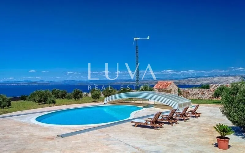 hvar, brusje, luksuzna vila s bazenom i pogledom na more na prodaju - slika 2