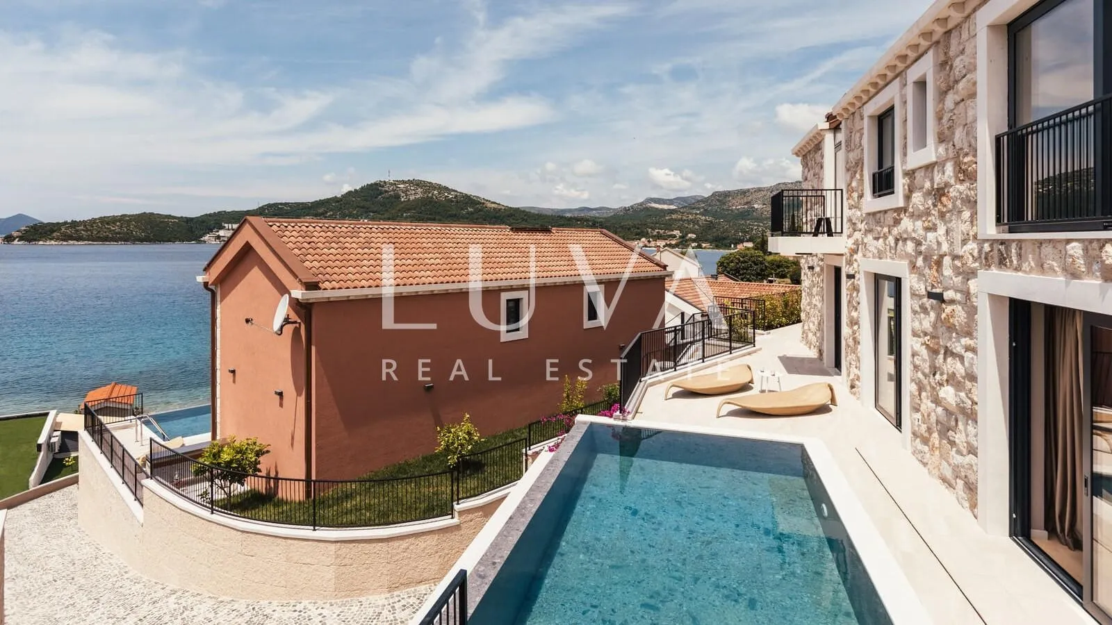 Slano, Dubrovnik, luksuzna kuća s bazenom uz more - Slano, Dubrovačko primorje