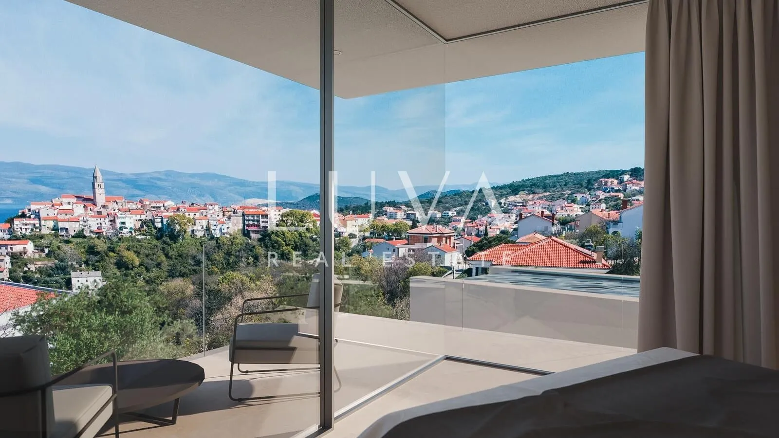 vrbnik, krk: zemljište s gotovim projektom gradnje luksuzne vile na prodaju - slika 29