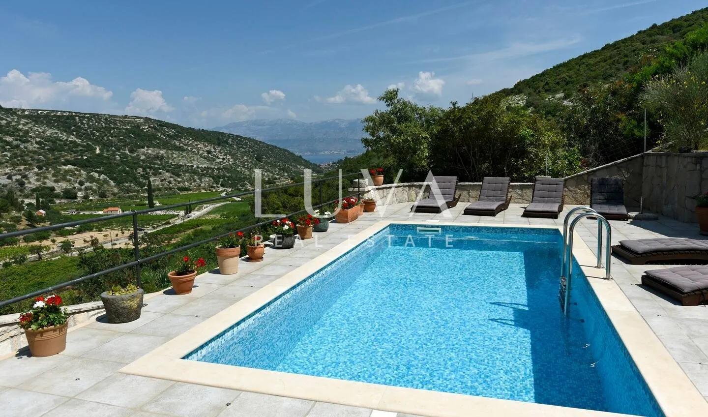 dol, brač, kamena kuća s pogledom na more na prodaju - slika 11