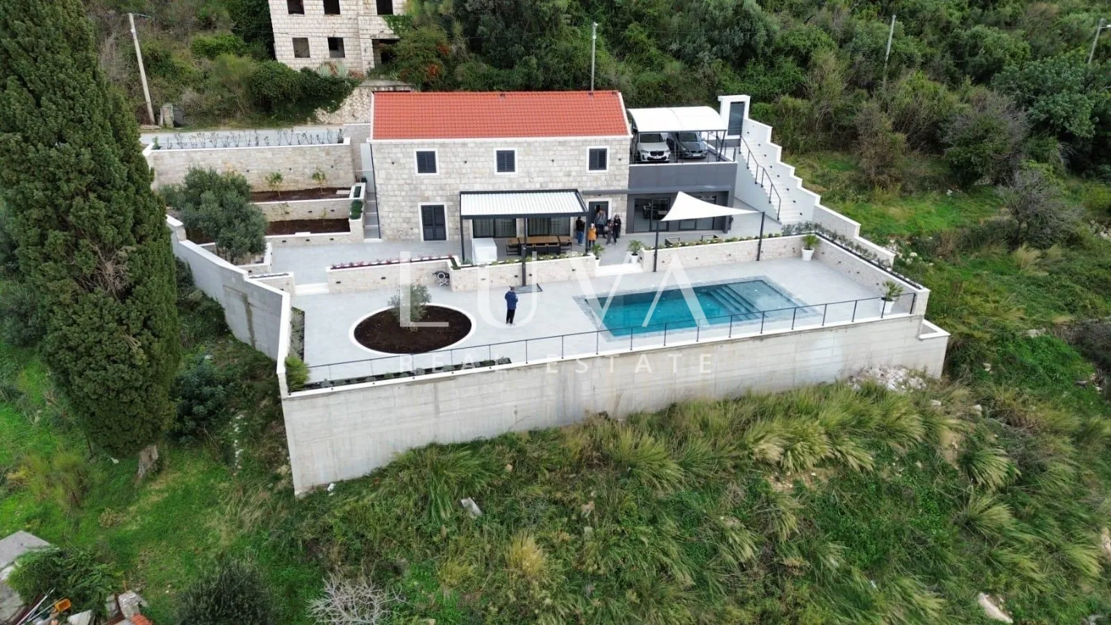 dubrovnik, brsečine, luksuzna kamena vila s bazenom i pogledom na more, 250 m² - slika 2