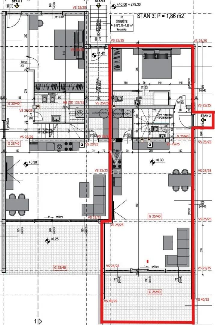 opatija, matulji, stan 129 m2 s pogledom na more, prodaja - slika 4