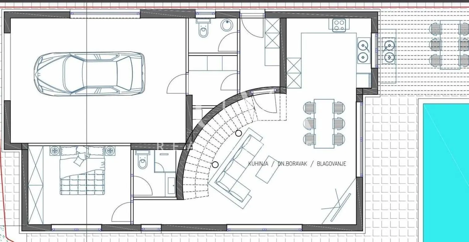 vodice, moderna kuća s bazenom, 176 m2 za prodaju - slika 4