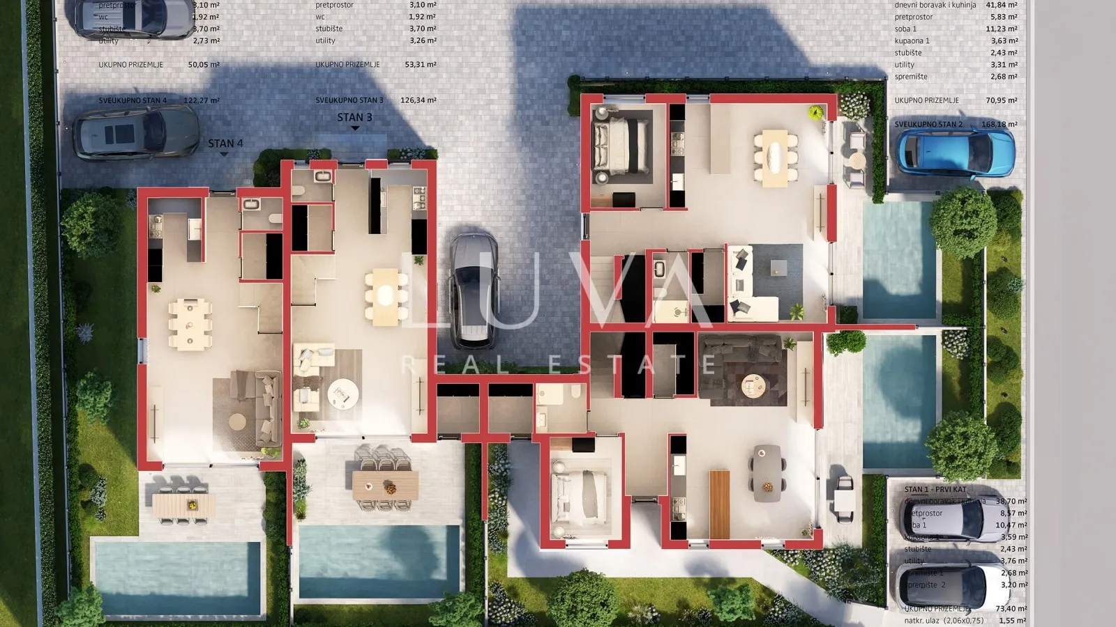 istra, poreč, moderna kuća u nizu s bazenom, 126,34 m2 - slika 13
