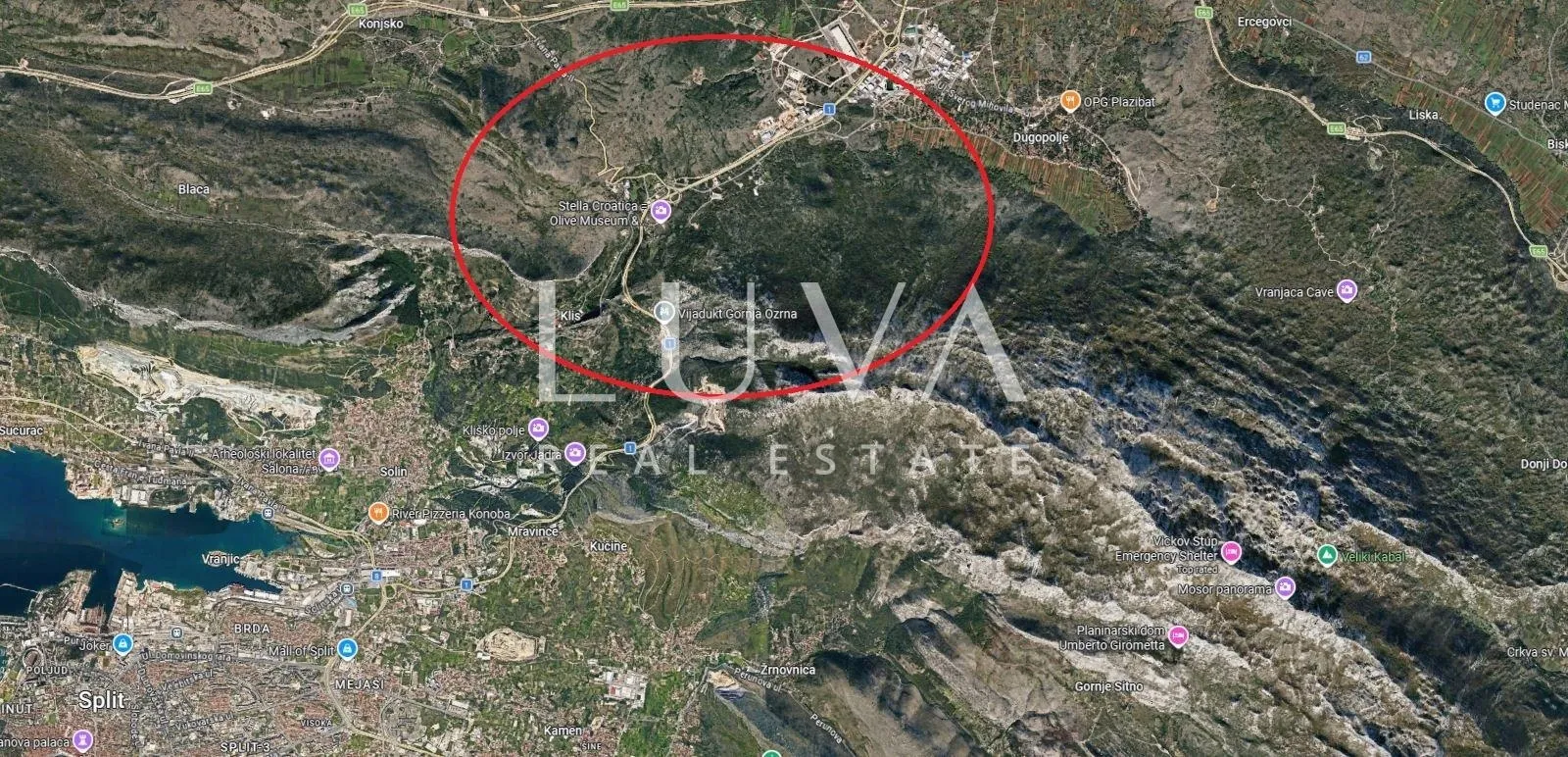 solin, klis, građevinsko zemljište 2512 m2 s lokacijskom dozvolom - slika 3