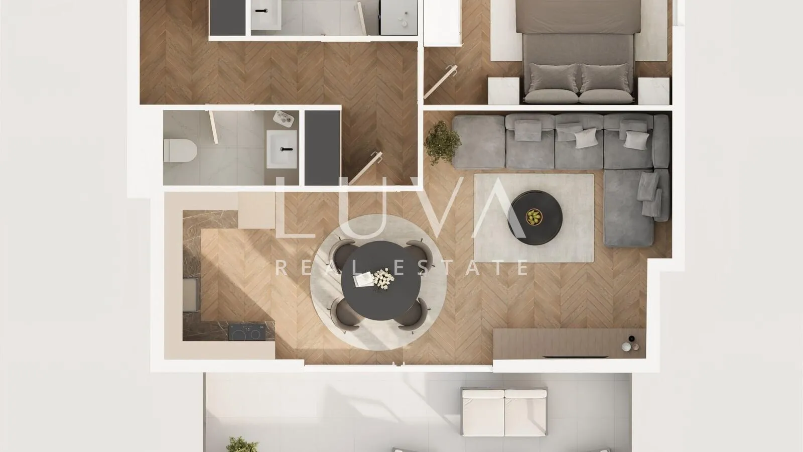 zagreb, dobri dol, luksuzna novogradnja 2s stan 72,35 m2 nkp - slika 6