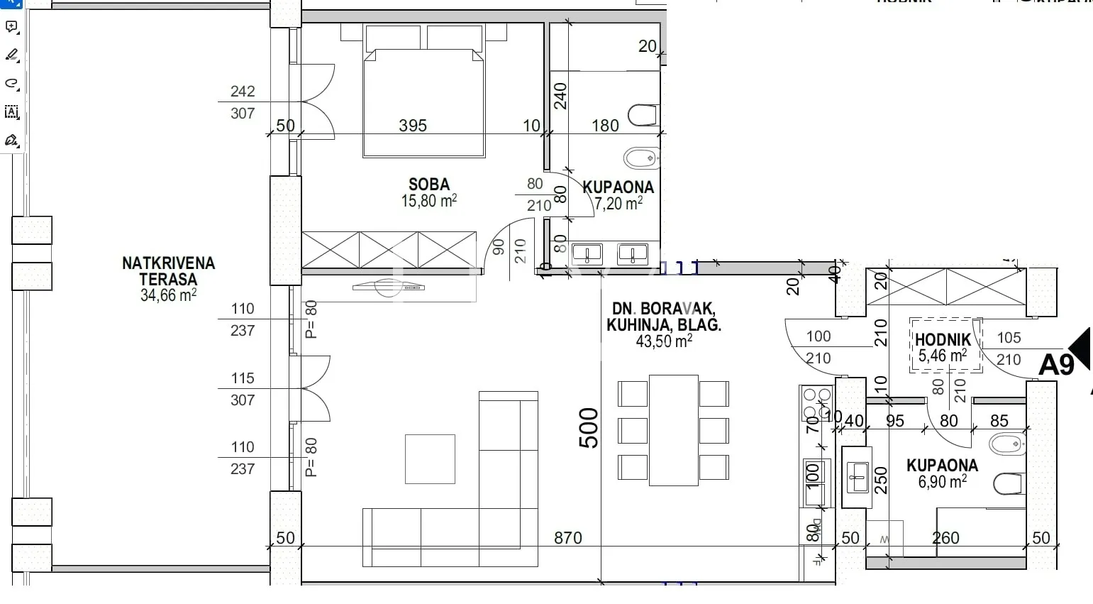 opatija, strogi centar, luksuzan stan nkp 88 m2 na prodaju - slika 17