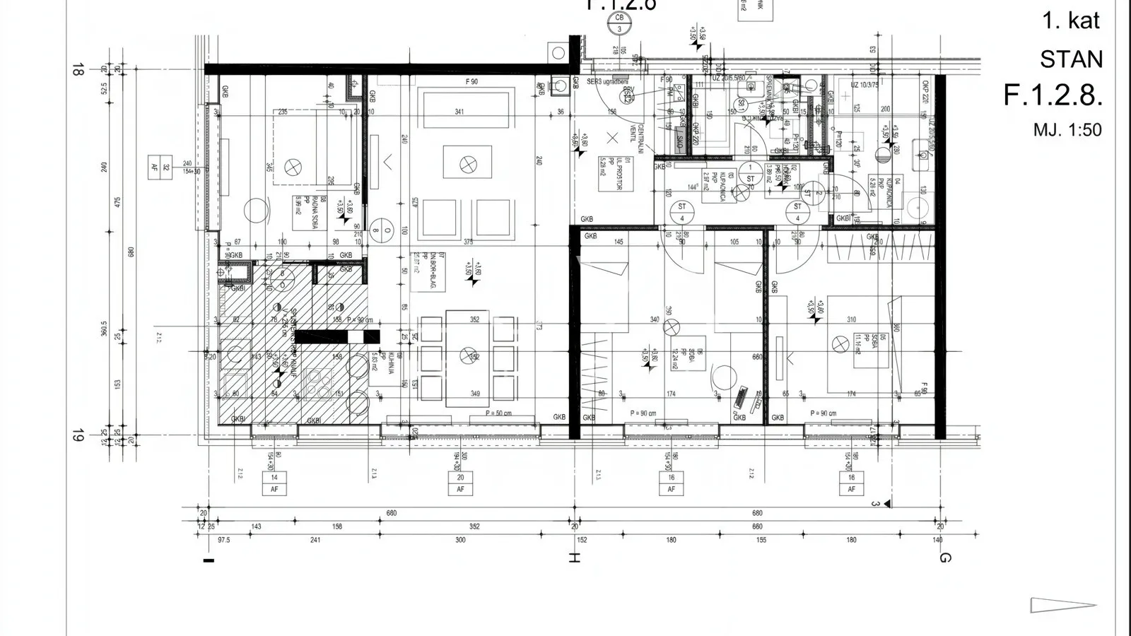 zagreb, črnomerec, 4s stan + gpm 90,54m2 nkp, prodaja - slika 3