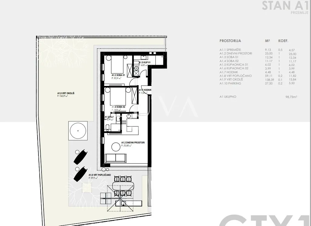 zadar, kožino, građ. zemljište 1582m2 s dozvolama, 100m od mora - slika 13
