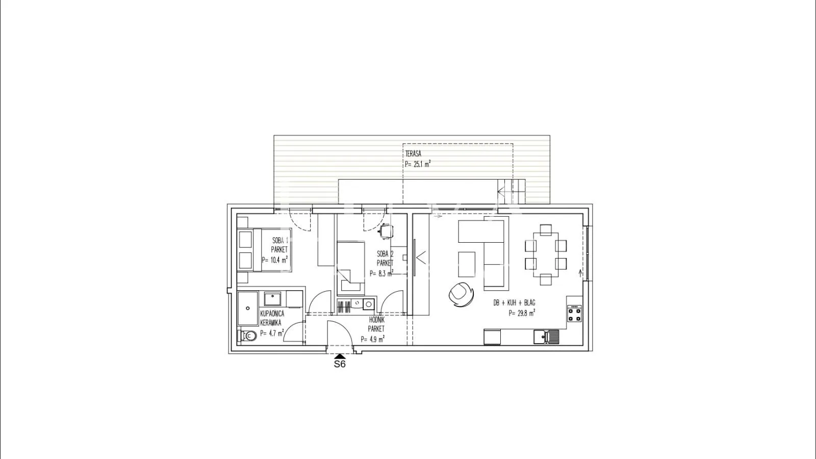 brezovica, novogradnja, 3s stan nkp 81 m2 na prodaju, s6 - slika 4