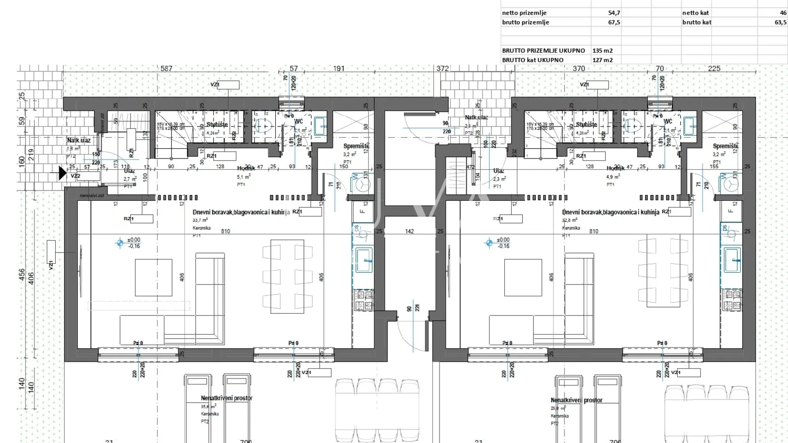 istra, poreč, moderna kuća u izgradnji s pogledom na more , 100 m2 - slika 10