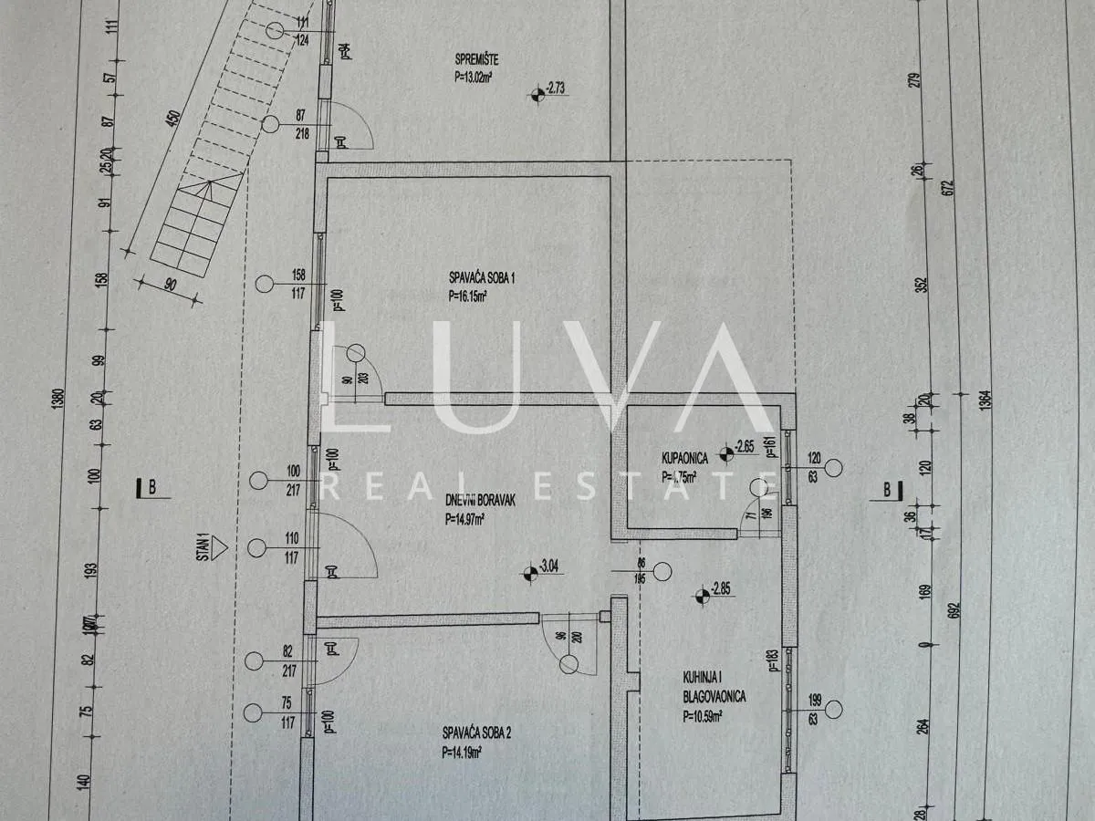 marina, trogir, prodaja dvojne kuće 247 m2 na 3 etaže + parking - slika 13