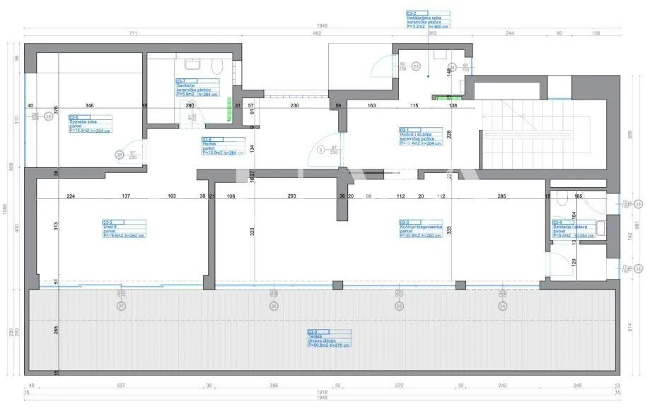 zagreb, britanac, poslovni prostor 110m2 s terasom 51m2 za najam - slika 16