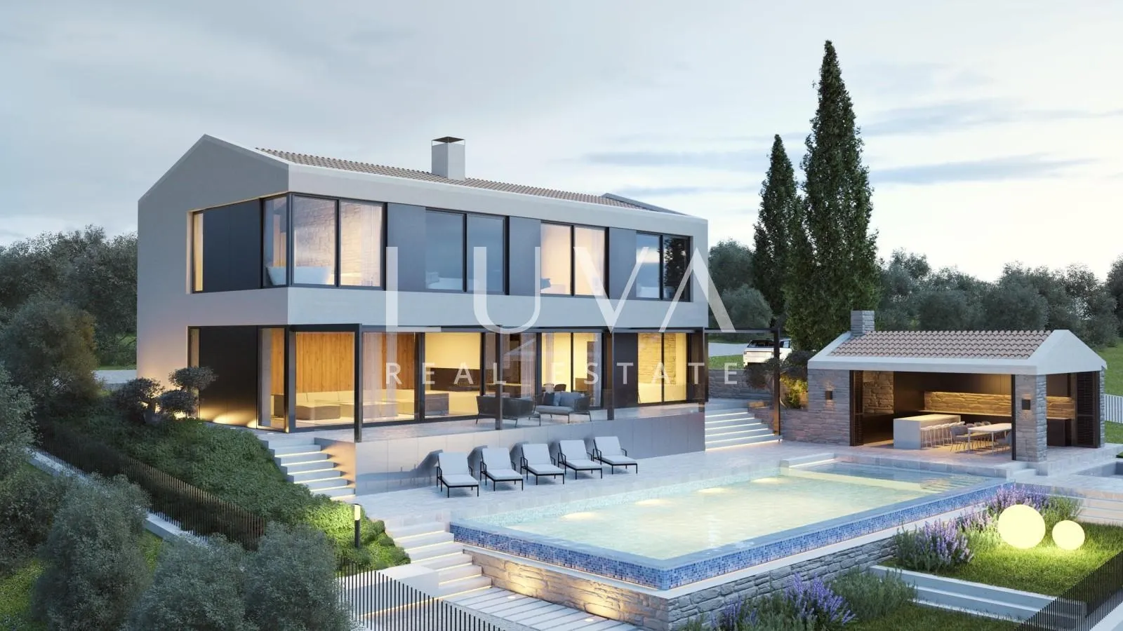 istra, buje, građevinsko zemljište 985 m2 s građevinskom dozvolom - slika 1