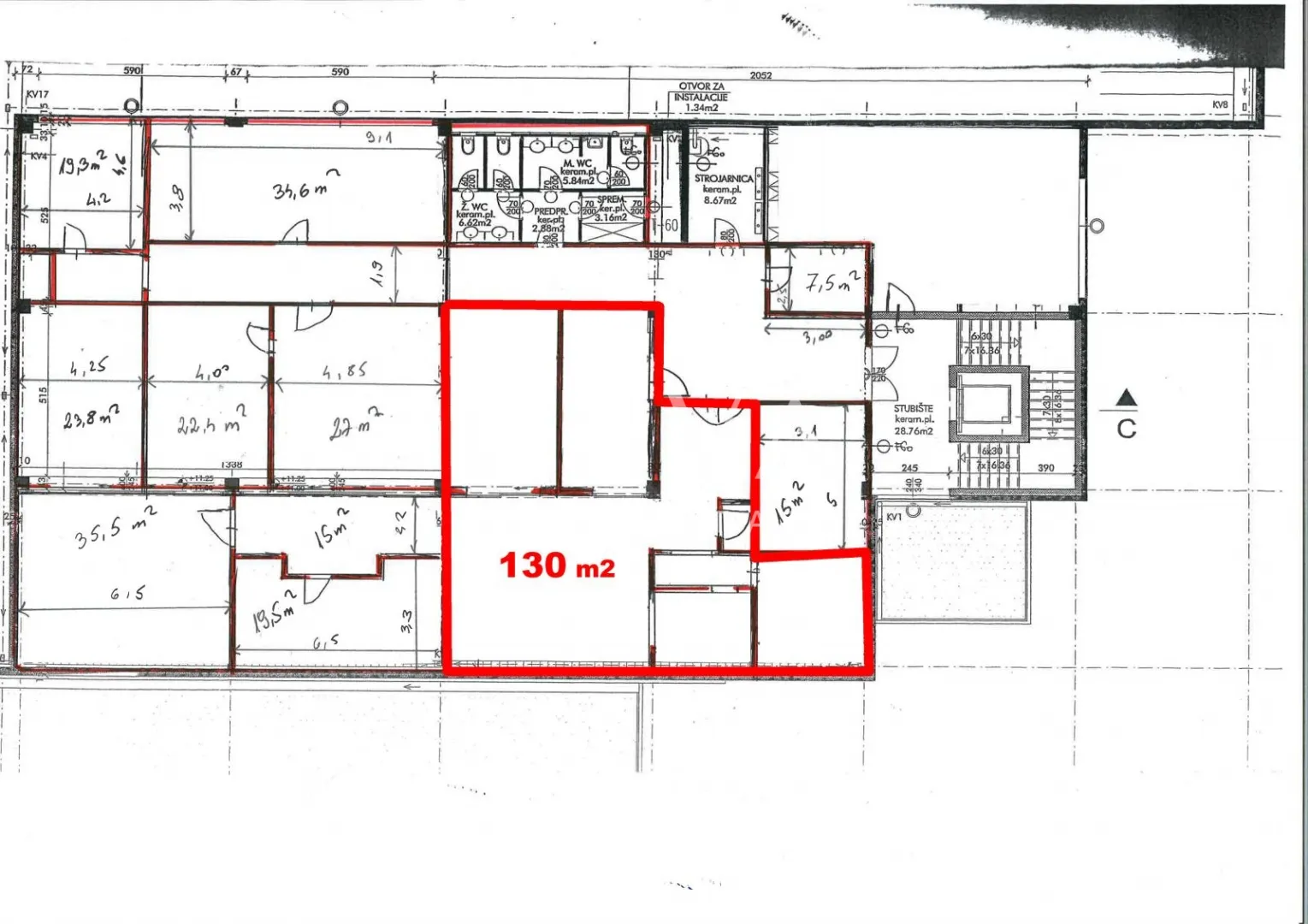 zagreb, slavonska avenija, uredski prostor 130m2, najam - slika 7