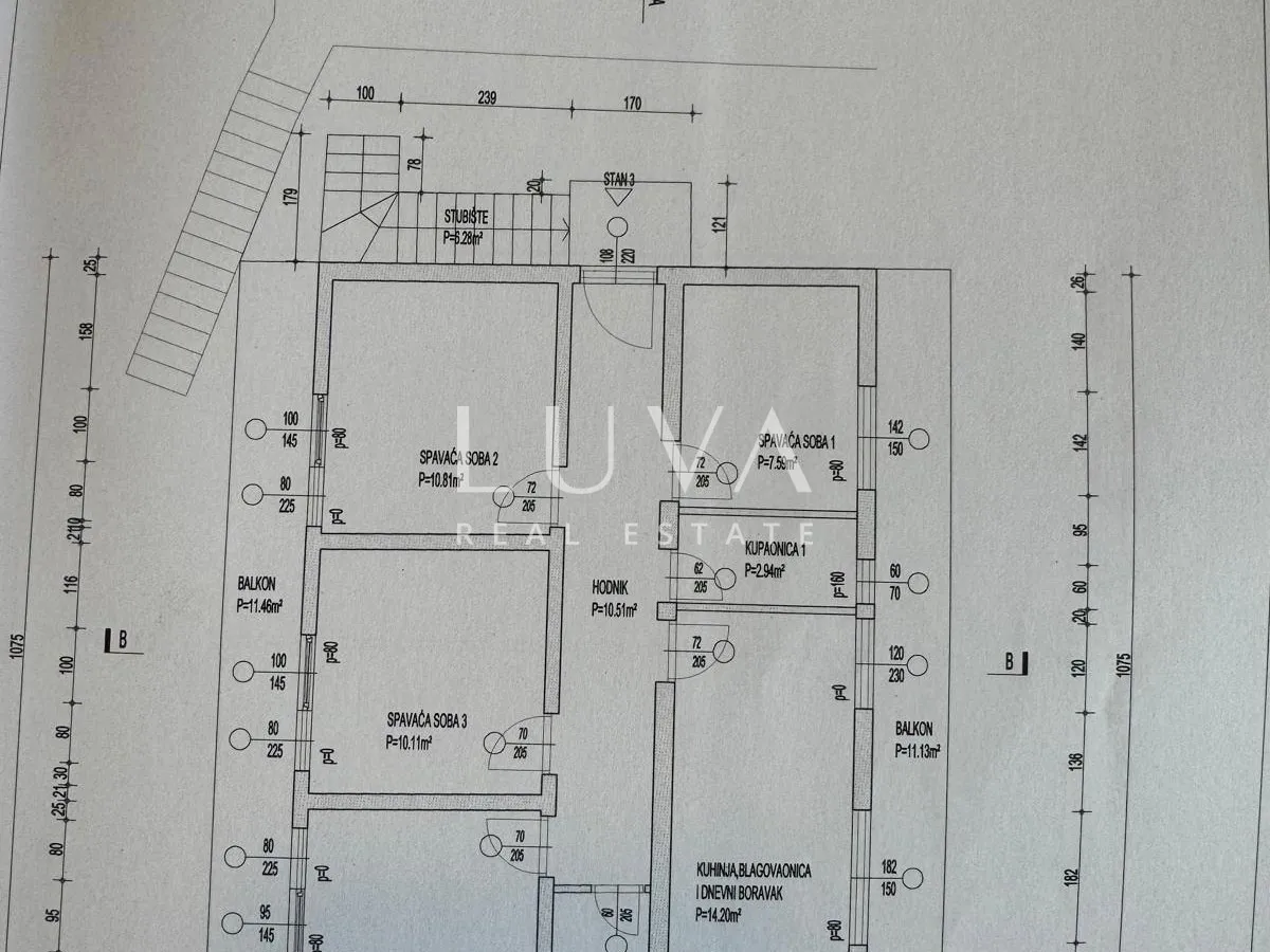 marina, trogir, prodaja dvojne kuće 247 m2 na 3 etaže + parking - slika 12