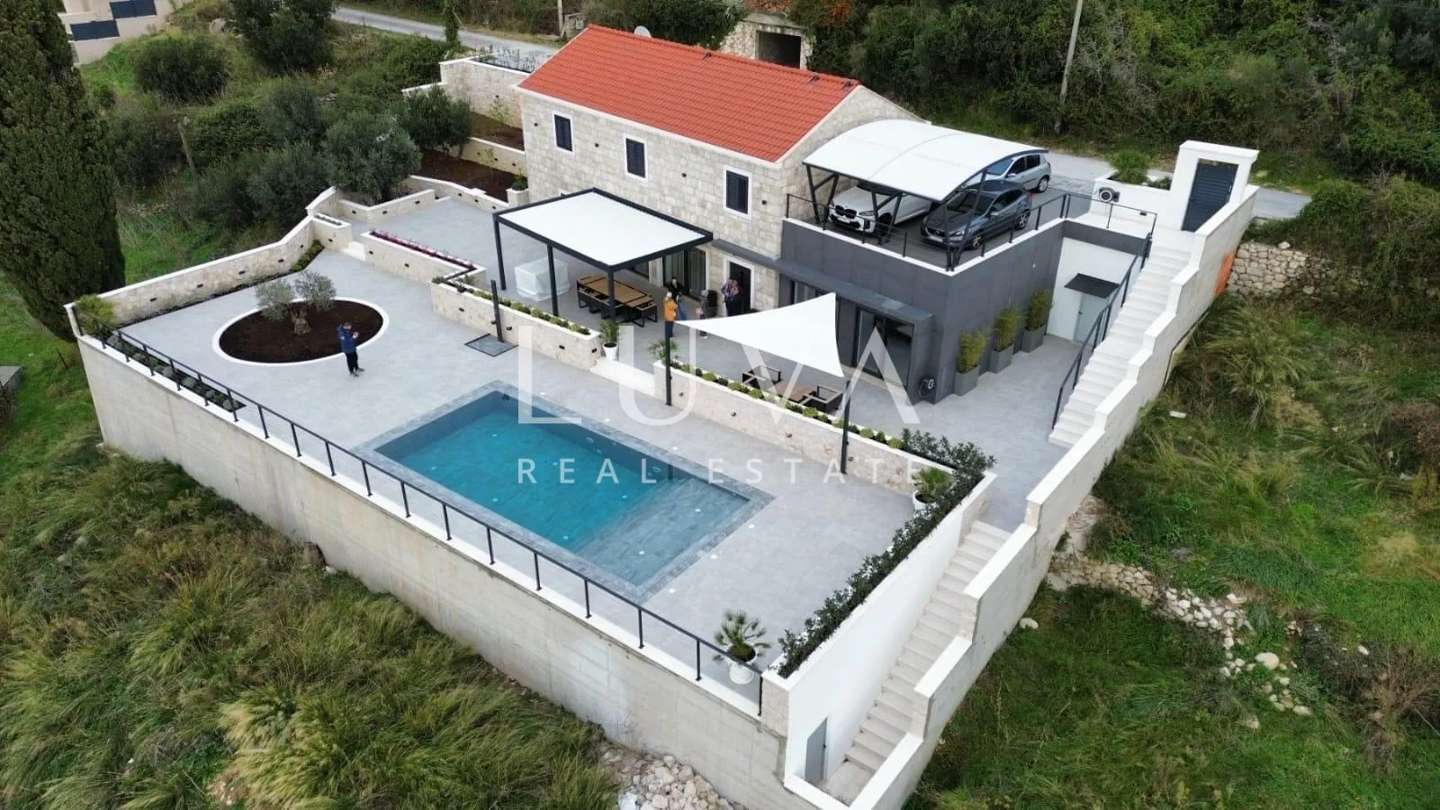 Dubrovnik, Brsečine, luksuzna kamena vila s bazenom i pogledom na more, 250 m² - Brsečine, Dubrovnik